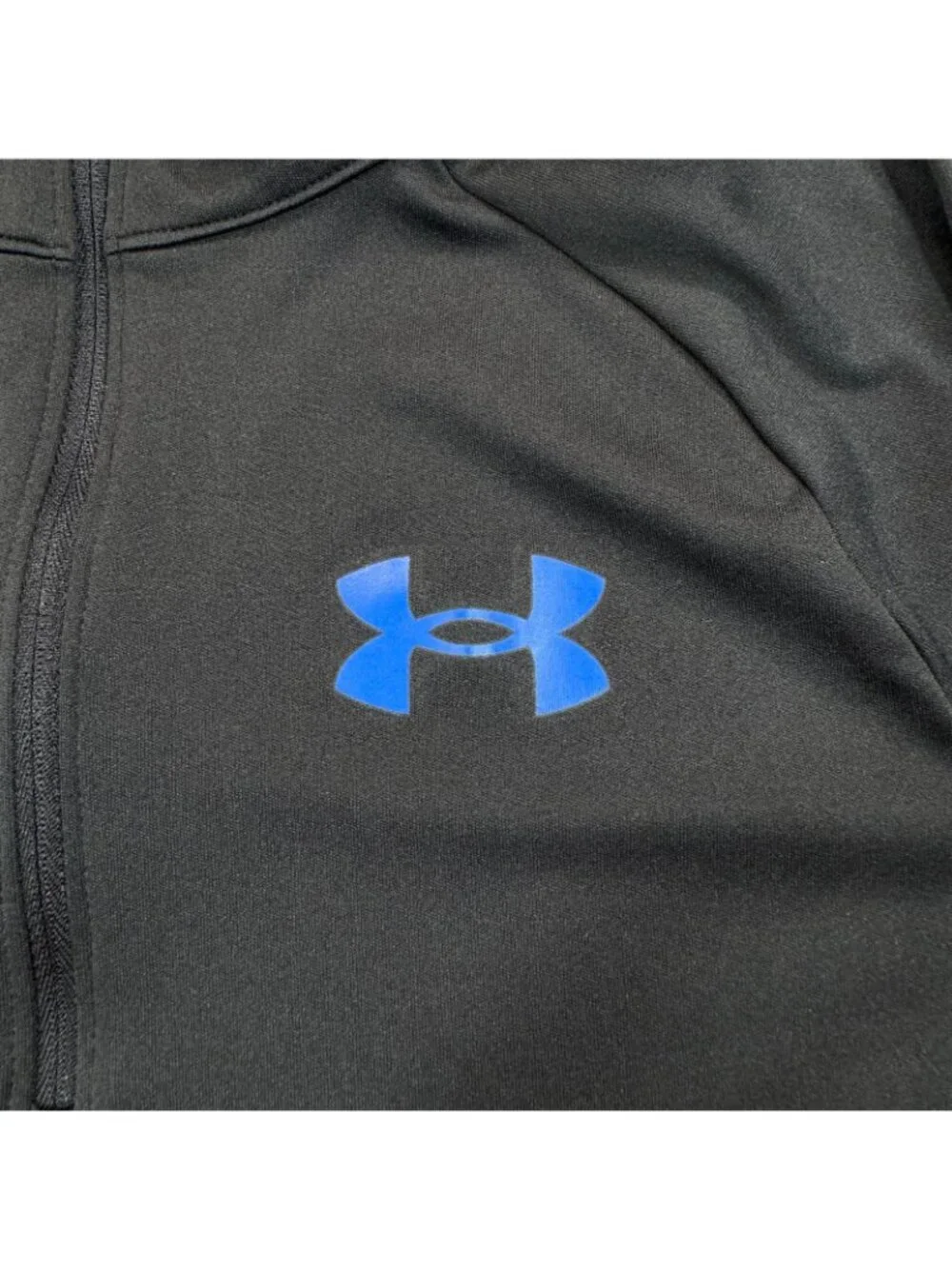 Under Armour UA Tech Shirt Boys YL Black Polyester Performance Activewear Loose